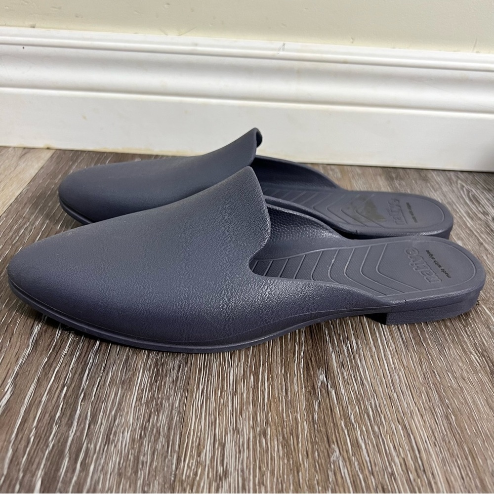 Native Shoes Ava Bloom (Onyx) Mules Size 6 Slip On Washable Easy Clean Flats - Picture 3 of 8